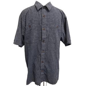 Patagonia Migration Hemp Short Sleeve Shirt - Blue / White - Sz Unknown